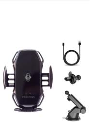 E-smartgadget Suport Incarcator Telefon Auto Smart sensor Deluxe S6, Wireless Fast Charge Universal Android si iOS 4 - 6.5 inch, Black, New