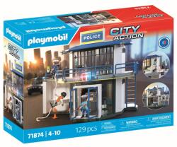 Playmobil Jucarie de rol Statie politie cu sala interogatoriu (71874)