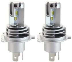 Techstar Set 2 LED-uri Auto Techstar® M3, H4, 40w, 8000 Lumeni, 6500K, AUTO, 12-24 Volti, ZES, Canbus, Miez Cupru, Radiator Aluminiu (SKU2513)