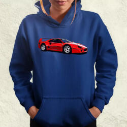 Magnolion Ferrari F40 rajz v5 női pulóver (20841-PN)