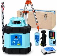hedue Nivela laser rotativ Hedue Q1 Rosu | Raza de masurare: 0 - 500 m | 4 x AA baterii | In valiza (R141csom)