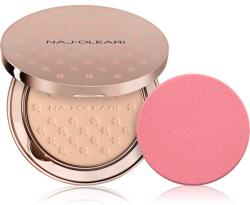 Naj Oleari Silk feel Wet & dry Powder Foundation alapozó sminkszivaccsal hölgyeknek 02 Peach 9.5 g