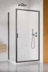 Radaway Alienta DWJ+S brushed gunmetal szögletes zuhanykabin 110x80 (10260110-92-01+10270080-92-01)