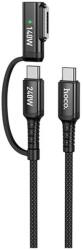 hoco. Type C Type C + MagSafe 3 Töltő/adat Fekete 1.8m U142 (U142)