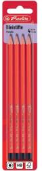 Herlitz Set 4 creioane grafit HB Herlitz, sectiune hexagonala (8670002)