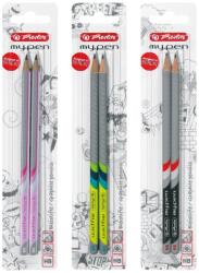 Herlitz Set 2 creioane grafit Herlitz My. Pen, mina HB, Culori asortate (10786952)