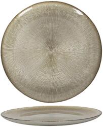 Gastro Lapos üvegtányér 27 cm, arany