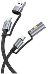 hoco. USB Type C Töltő/adat Fekete 1.2m U138 CL BLACK (U138 CL BLACK)