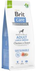 Brit Care Dog Sustainable Adult Large Breed Chicken & Insect felnőtt nagytestű kutyatáp csirkével és rovarokkal 12kg +2kg INGYENES
