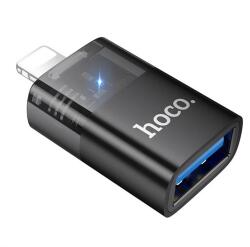 hoco. iPhone 14 Plus / 14 Pro Max / 14 Pro HOCO UA36 адаптер USB-букса - Lightning, OTG, ЧЕРЕН (UA36)