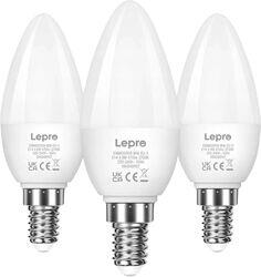 Lepro Bec LED LEPRO 600059-WW-EU-3, E14, C37, 4, 2 W (40 W), 470 lm, 2700 K (alb cald), 250 , pachet de 3 bucati (600059-WW-EU-3)