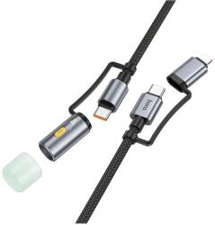 hoco. USB 2.0 Type C Lightning Töltő/adat Fekete 1.2m U138 U138 LIGHTNING LED BLACK (U138 LIGHTNING LED BLACK)