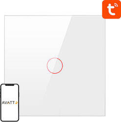 Avatto Comutator tactil ZigBee Avatto ZTS02-EU-W1 Single TUYA (alb) (ZTS02-EU-W1)