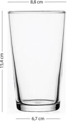  Hermia pohárkészlet (4 darabos), lila, narancssárga, zöld, kék-aqua, 570 ml