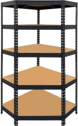  OBI Expert nagy teherbírású fém sarokpolcrendszer 180 cm x 90 cm x 40 cm 5 db