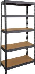  OBI Expert M nagy teherbírású fém összedugható polcállvány 180cmx90cmx40 cm 5 db