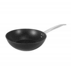 Voltz Tigaie Oliver Voltz wok OV54420N28, 28 cm, Finisaj marmura, Inductie, Negru (OV54420N28 black)