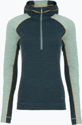 Smartwool Női thermo pulóver Smartwool Classic Thermal Merino Base Layer 1/2 Zip Hoodie Boxed twilight/arctic green