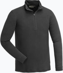 Pinewood Férfi thermo pulóver Pinewood Abisko Merino Base Layer Half Zip smoke black