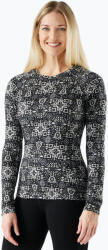 Smartwool Női termoaktív felső Smartwool Merino 250 Baselayer Crew Boxed black deco floral