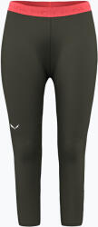 Salewa Női thermo nadrág Salewa Cristallo Warm AMR 3/4 dark olive