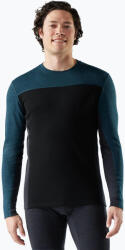 Smartwool Férfi termoaktív pulóver Smartwool Classic Thermal Merino Base Layer Colorblock Crew Boxed twilling blue/black