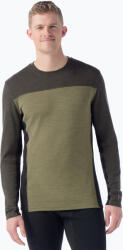 Smartwool Férfi termoaktív pulóver Smartwool Classic Thermal Merino Base Layer Colorblock Crew Boxed moss