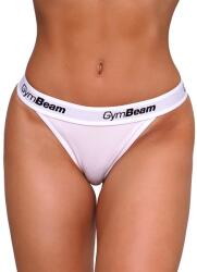 GymBeam Tanga pentru femei Thgs 3Pack White M