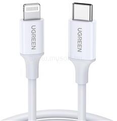 UGREEN iPhone 14 Plus / 14 Pro Max / 14 Pro UGREEN US171 adatkábel Type-C - lightning, 100cm, FEHÉR (UGREEN_10493) (UGREEN_10493)