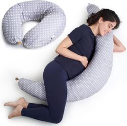 TYPEC Pernă gravide și alăptare 2 în 1 Niimo® XXL, pernă ergonomică multifuncțională pentru dormit pe lateral și suport corp