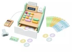Tooky Toy Tooky Toy: Casă de marcat din lemn cu accesorii (TP543)