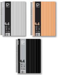 Paperland Caiet A4 cu spira, 80 file, hartie 90 g/mp, coperta plastic PP500, Paperland Exklusiv (24000448)