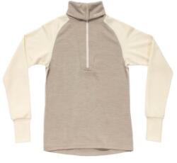 Devold Expedition Merino Silk Zip Women Pulover 000B OFFWHITE/STONE XL