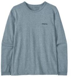 Patagonia Long-Sleeved P-6 Logo Women Tricou cu mânecă lungă Thermal Blue S