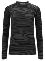 Aclima WarmWool Crew Neck Women Tricou cu mânecă lungă Black Motion M