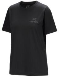 Arcteryx Kragg SL Cotton Emblem Crew SS Women Tricou cu mânecă scurtă Black S