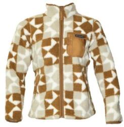 Columbia West Bend Print Full Zip II Women Hanorac Camel Brown, Cozy Quilt 226 M