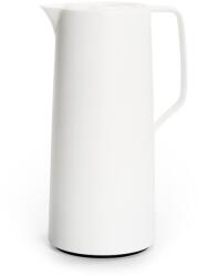 emsa Motiva N41704 termosz kancsó, 1 literes, Quick-Press zár, 12 óra meleg, 24 óra hideg, üvegpalack, fehér, skandináv design, Made in Germ (N41704)