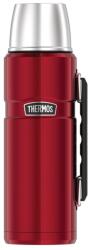 Thermos Stainless King rozsdamentes acél termoszpalack piros 1, 2 L ivócsészével és fogantyúval 12h meleg 24h hideg mosogatógépben mosható BP