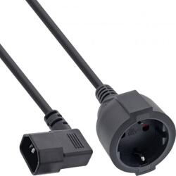 InLine Cablu prelungitor pentru UPS C14 la Schuko unghi/drept 0.5m, InLine IL16759K (IL16759K)
