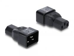 Delock Adaptor alimentare IEC 60320 C20 la C13 10A Negru, Delock 80657 (80657)