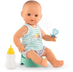 Corolle Játékbaba Paul iszik és pisil Bath Baby Aqua Mon Grand Poupon Corolle barna pislogó szemekkel és 3 kiegészítővel 36 cm 24 hó-tól (CO130580)
