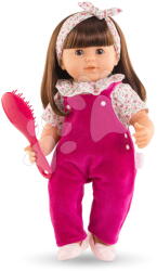 Corolle Játékbaba Julie Pink Grenadine Mon Grand Poupon Corolle barna pislogó szemekkel és hosszú barna hajjal fésűvel 36 cm (CO130550)