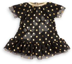 Corolle Ruhácska Little Black Dress Golden Polka Dots Ma Corolle rövid fekete 36 cm játékbabára (CO213100)