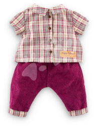 Corolle Kockás ing és naci játékbabának Plaid Shirt & Pants Little Explorer Mon Grand Poupon Corolle 36 cm játékbabának 24 hó-tól (CO142110)