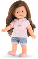 Corolle Játékbaba Romy Mini World Set Mini Corolline Corolle hosszú barna haj és barna szemek 3 kiegészítővel 20 cm (CO240230)