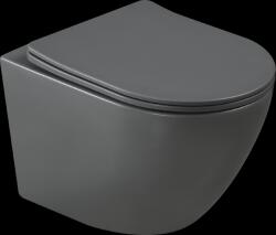 INVENA Tavro, fali WC-csésze 490x360x350 mm + WC-ülőke, QFS, szürke, INV-CE-71-007-Y (INV-CE-71-007-Y)