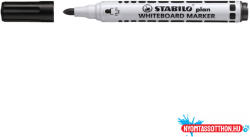 STABILO Táblamarker 2, 5-3, 5mm, kerek hegyű, Stabilo Plan 641/46 fekete (ORI_33965)