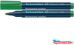 Schneider Alkoholos marker 1-3mm, kerek végű Schneider Maxx 130 zöld (ORI_36336)