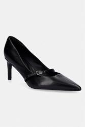 Calvin Klein tűsarkú bőr ESS STILETTO 70 MJ LTH HDW - fekete Női 39